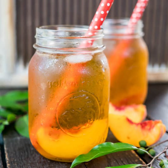 Peach Iced Rooibos Tea