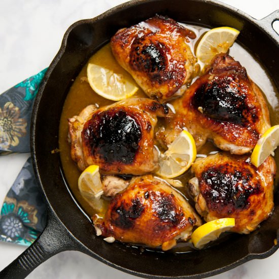 Honey Lemon Chicken Thighs