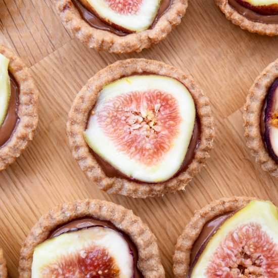 Spiced Chocolate Tarts With Figs
