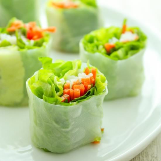 Summer Rolls with Peanut Dip