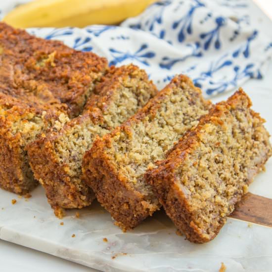 Oat Flour Banana Bread