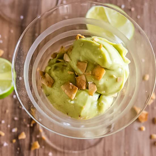 Ginger Coconut Avocado Sorbet