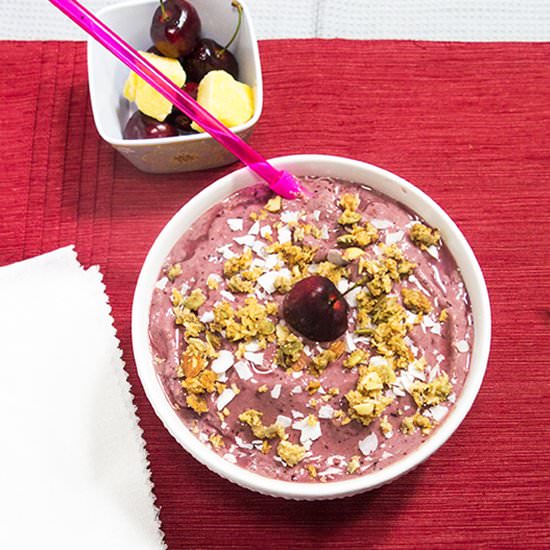 Cherry Mango Smoothie Bowl