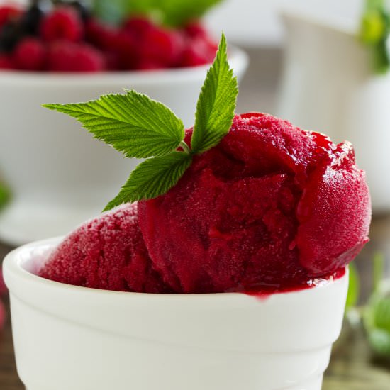Simply Sublime Raspberry Sorbet