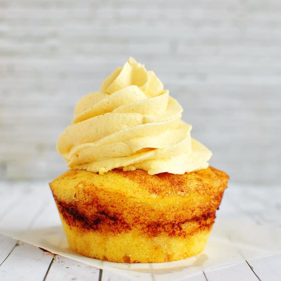 Cinnamon Swirl Cupcakes