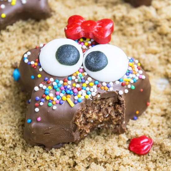 kids chocolate starfish snack