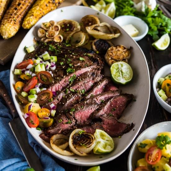 Pineapple Marinated Flank Steak