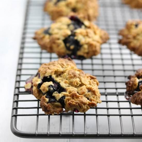 Blueberry & Lime Oat Cookies