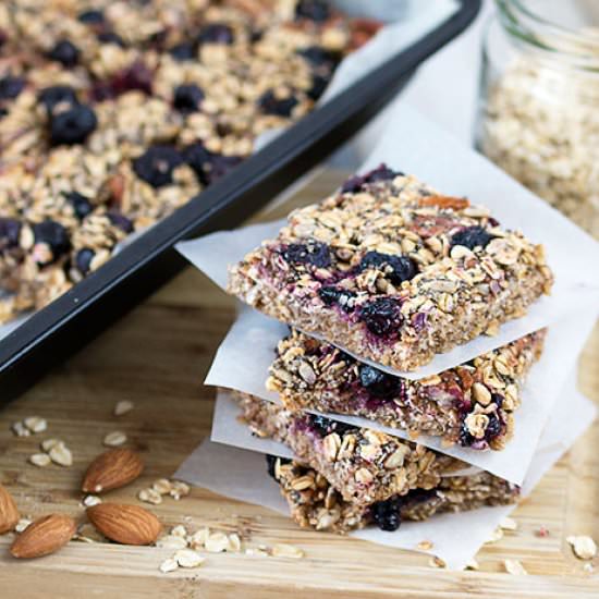 Blueberry Oat Breakfast Bars