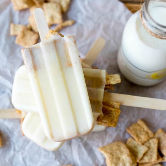 Cereal Milk Popsicles