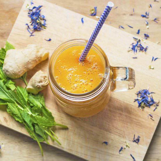 Orange summer smoothie
