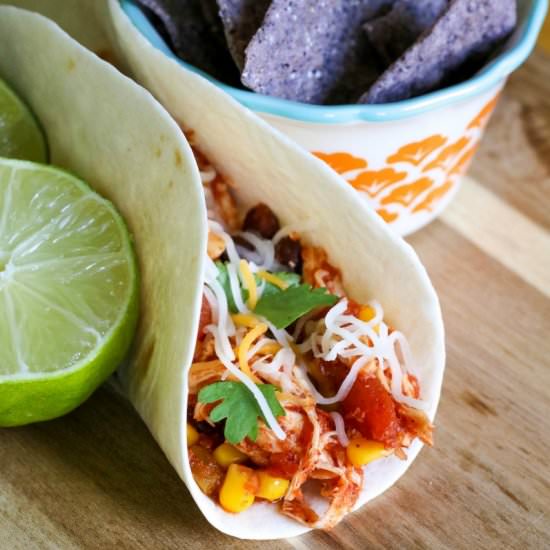 Slow Cooker Salsa Chicken