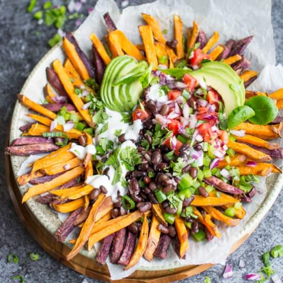Loaded Baked Sweet Potato Fries