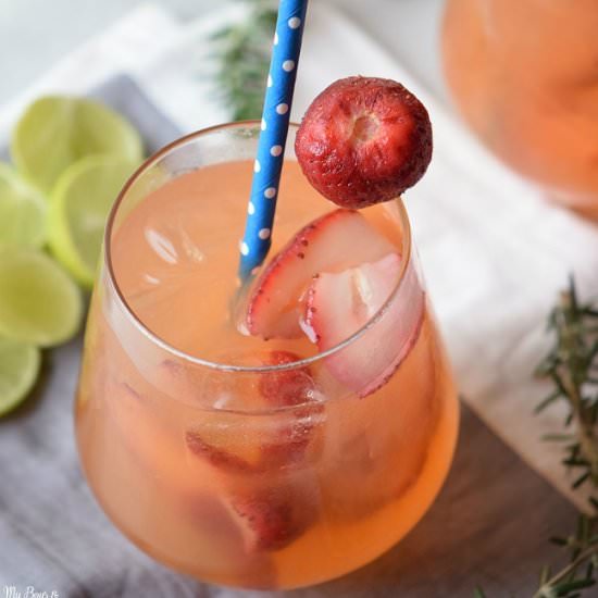 Strawberry Rhubarb Shandy