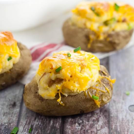 Twice Baked Deviled Potatoes