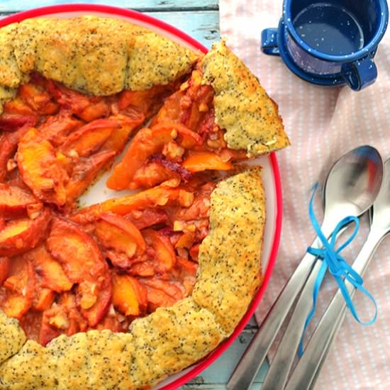 Cardamom, Peach & Poppy Seed Galette