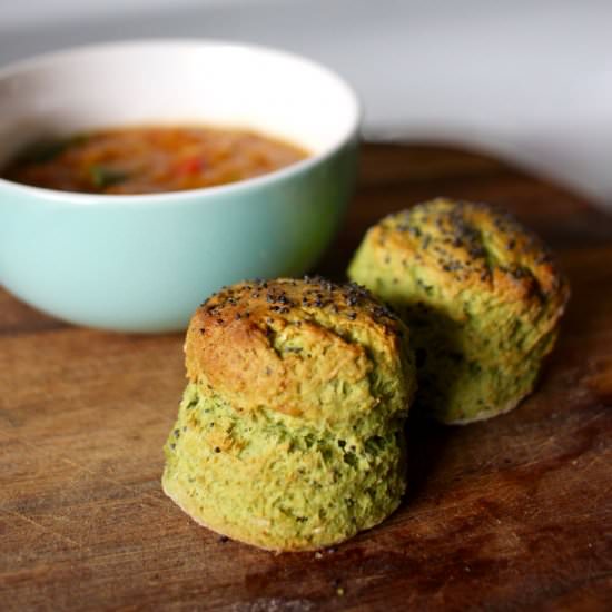 Pesto and Poppy Seed Scones