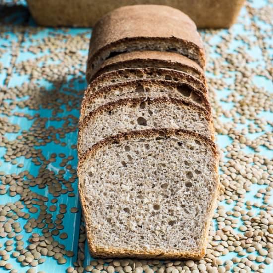 Lentil Sourdough Bread