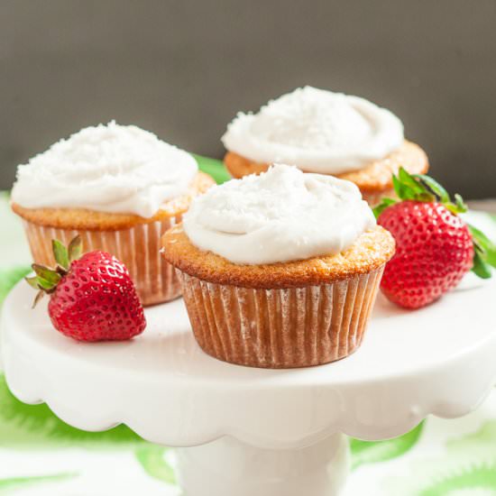 Coconut Pineapple Cupcakes