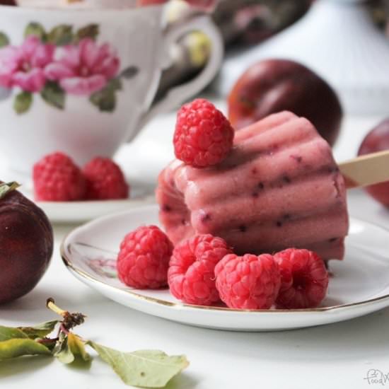 Raspberry Smoothie-on-a-Stick