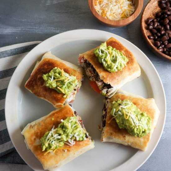 Easy Chicken Chimichangas