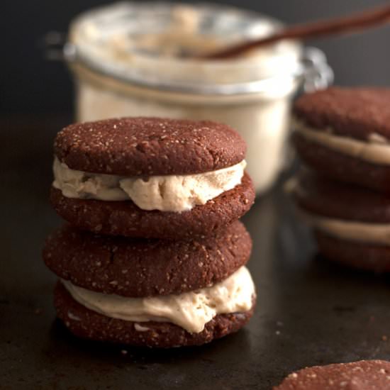 Chocolate Cookies with Cream