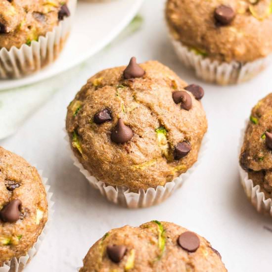 Chocolate Chip Zucchini Muffins