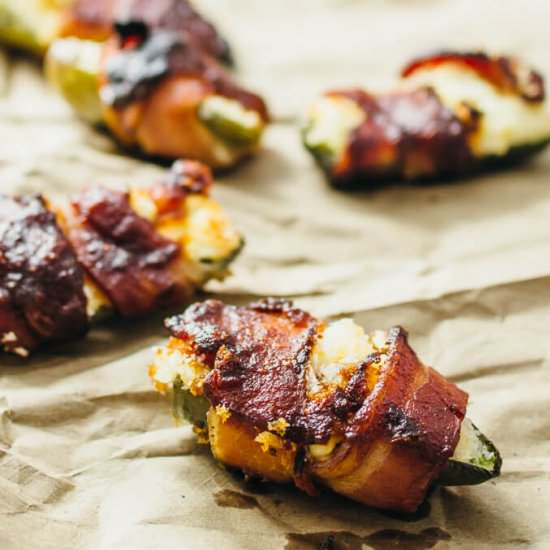 Baked jalapeño poppers