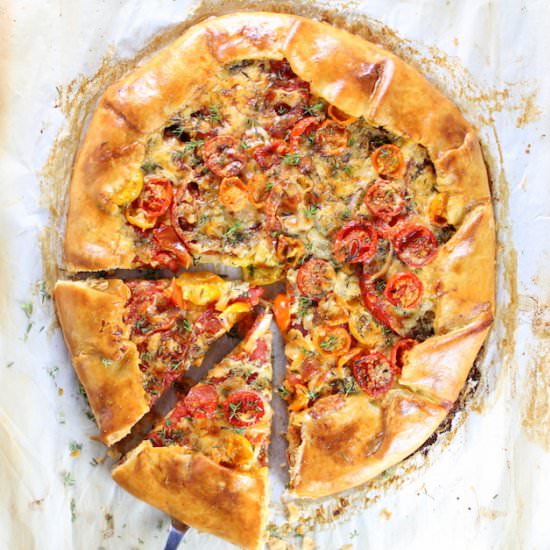 Three Cheese Tomato Thyme Galette