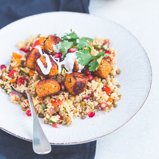 Harissa chicken meatballs
