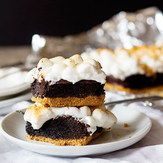 ooey gooey s’mores brownies