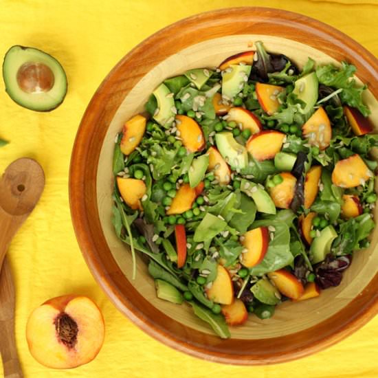 Summer Pea Peach Salad