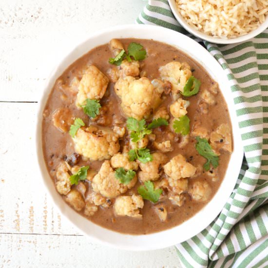 Roasted Cauliflower Coconut Curry