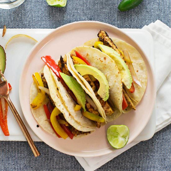 Chipotle Tempeh Fajitas