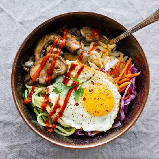 Spicy Korean Bibimbap Bowls