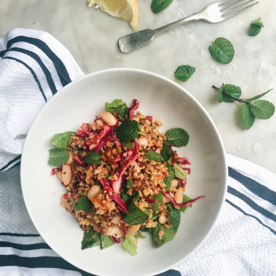 Mixed Grain Salad w/ Spicy Dressing
