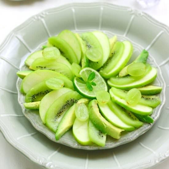 Green fruit salad