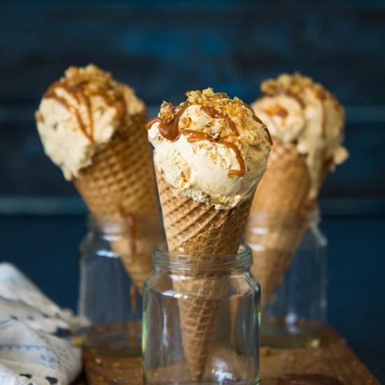 Dulce de leche ice-cream