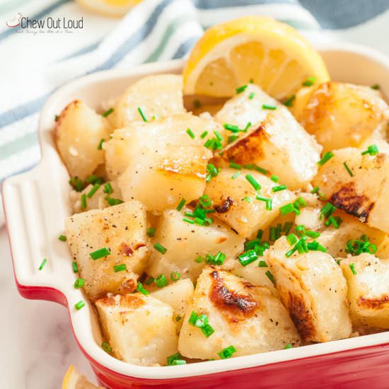 Garlic Lemon Roasted Potatoes