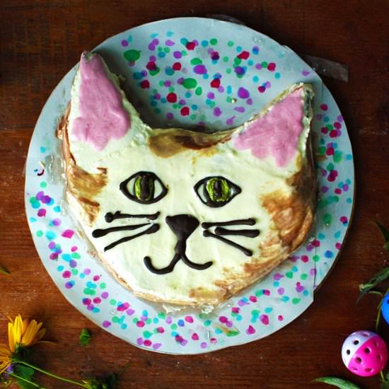 Chocolate Chip Zucchini Cat Cake
