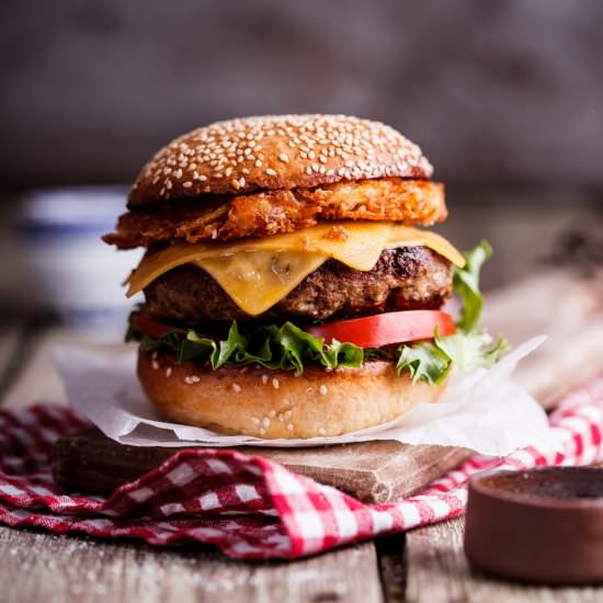 Hashbrown cheeseburgers