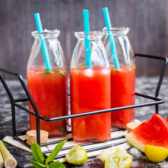 Watermelon,Ginger,Lemongrass cooler