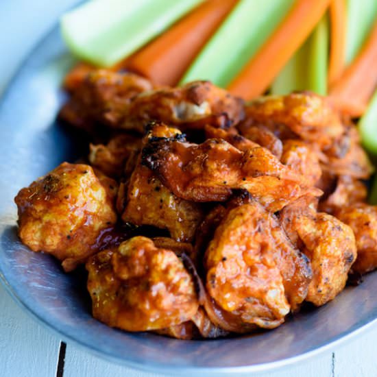 Vegan No-Fry Cauliflower Hot Wings