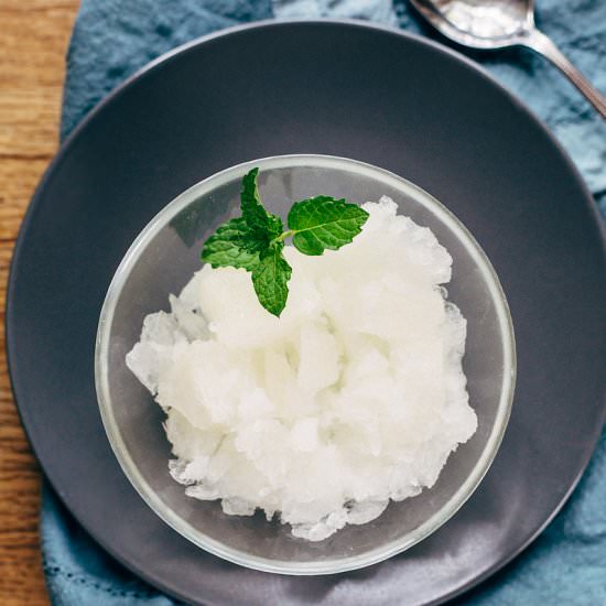 Easy Lemon Granita