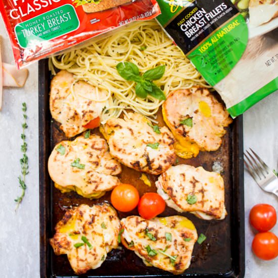 Grilled Cordon Bleu Chicken