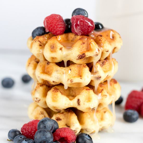 Cinnamon Roll Waffles