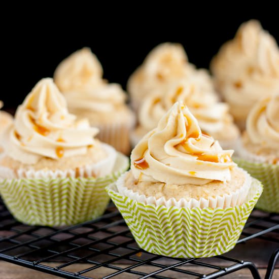 Caramel Apple Cupcakes