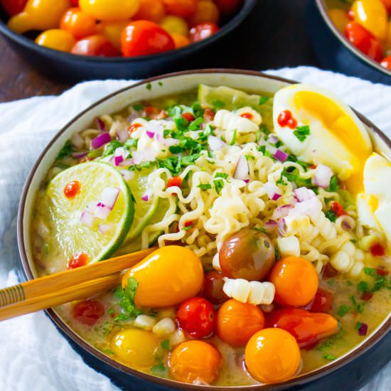 Summer Ramen with Fresh Corn