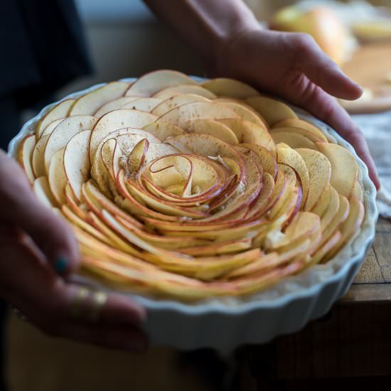 Brown Sugar Frangipane Apple Tart
