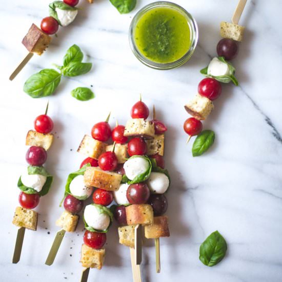 Panzanella Salad Skewers